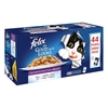 Felix As Good As It Looks + 2 x 40g Mini Filetti Chicken & Beef Free!* - Meat Menus in Jelly (44 x 100g)