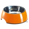 Melamine Cat Bowl Orange with Stainless Steel Insert - 0.35 l Ø 14 cm
