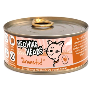 Meowing Heads Drumstix Adult Chicken & Turkey - Saver Pack: 12 x 100g
