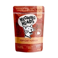 Meowing Heads Top Cat Turkey - Saver Pack: 20 x 100g