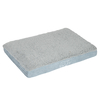 Rectangular Memory Foam Dog Bed - Grey - 121 x 74 x 10 cm (L x W x H)