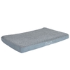 Rectangular Memory Foam Dog Bed - Grey - 123 x 74 x 9 cm (L x W x H)