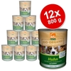 Saver Pack Defu Organic 50% Sensitive 12 x 800 g - Beef with Carrots Fennel & Ri