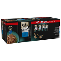 Sheba Pouches Sauce Collection 40 x 85g - Saver Pack: Fish Selection in Gravy (80 x 85g)