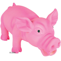 Trixie Dog Toy Oinking Latex Pig - approx. 23 cm pink