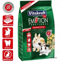 Vitakraft Emotion Sensitive Dwarf Rabbit - 3 x 600g