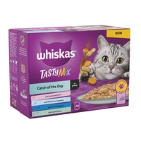 Whiskas 1+ Tasty Mix Catch of the Day in Gravy - 48 x 85g