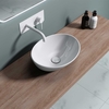 Ceramic Counter Top Small Oval Basin 410 x 330mm Brussel 205