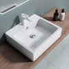 Ceramic Counter Top Wall Hung Square Bathroom Basin 530 x 410mm Brussel 712