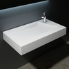Counter Top & Wall Hung Rectangular Stone Resin Basin Concealed Waste Design 800 x 460mm Colossum 17