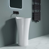 Stone Resin Pedestal Freestanding Round Basin Colossum 30