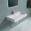 Wall Mounted Rectangular Stone Resin Basin Colossum 06 765mm
