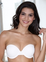 After Eden Double Gel strapless gel bra white