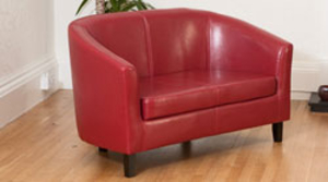 Boscombe 2 seat sofa red