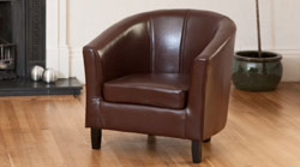 Boscombe tub chair brown