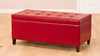 Woodhurst Footstool Red