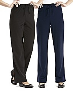 Pack of 2 Trousers Length 27in