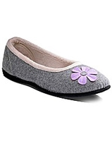 Padders Happy Grey Slippers