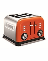 Morphy Richards Accents Orange 4 Slice Toaster