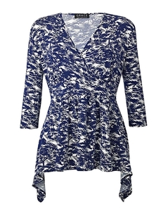 Grace Made in Britain print tunic top