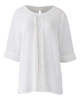 Ivory Lace Insert Shell Top