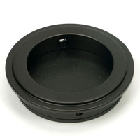 Art Deco Round Pull - Aged Bronze