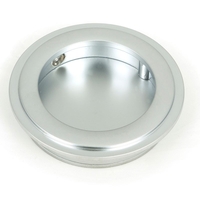 Art Deco Round Pull - Satin Chrome