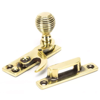 Beehive Sash Fastener - Aged Brass