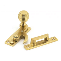 Beehive Sash Fastener - Polished Brass