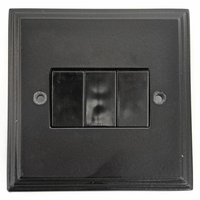 Black 3 Gang Light Switch