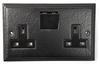 Black Double Socket