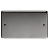 Black Nickel Double Blank Plate