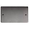 Black Nickel Double Blank Plate