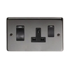 Black Nickel Switch and Socket - 45 Amp