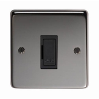 Black Nickel Unswitched Fuse - 13 Amp
