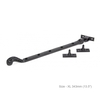 Black Rosehead Casement Stay