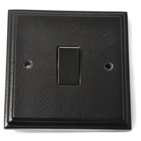 Black Single Light Switch