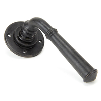 Blacksmith External Beeswax Regency Lever Door Handle on Rose Set