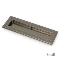 Blacksmith Pewter Patina Art Deco Rectangular Pull