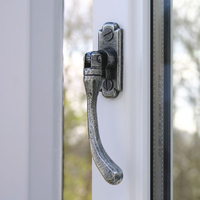 Blacksmith Pewter Patina Locking Pear Drop Espagnolette Casement Faste