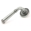 Blacksmith Pewter Patina Regency Lever Door Handle on Beehive Rose Set
