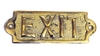Brass Exit Sign