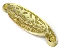 Brass Rambling Brier Drawer Pull