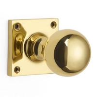 Croft 1756SQ Ball Door Knob on Square Rose