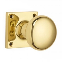 Croft 1757SQ Cushion Door Knob on a Square Rose