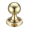 Hampton Ball Door Knobs - Polished Brass