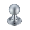 Hampton Ball Door Knobs - Satin Chrome