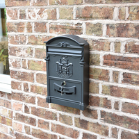 Heritage Wall Mounted Post Box - Black Finish