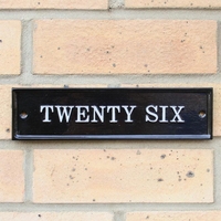 Kensington Slimline Bespoke House Name Sign