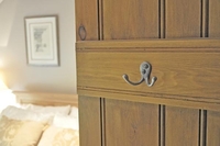 Kirkpatrick 1174 Double Loop Coat Hook - Pewter Finish